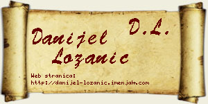 Danijel Lozanić vizit kartica